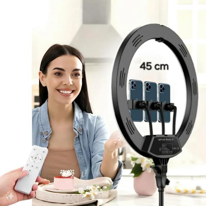 Ring Light 45 cm Led avec support 210 cm profissional pour youtube / TIKTOK /mackeup artist