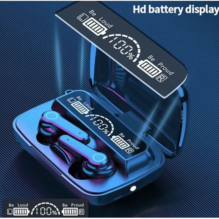 M19 Bluetooth Casque Sans Fil  Banque D'alimentation Casque