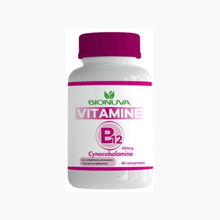Bionuva Vitamine B12 – Énergie, Fatigue & Système Nerveux 60 Comprimés