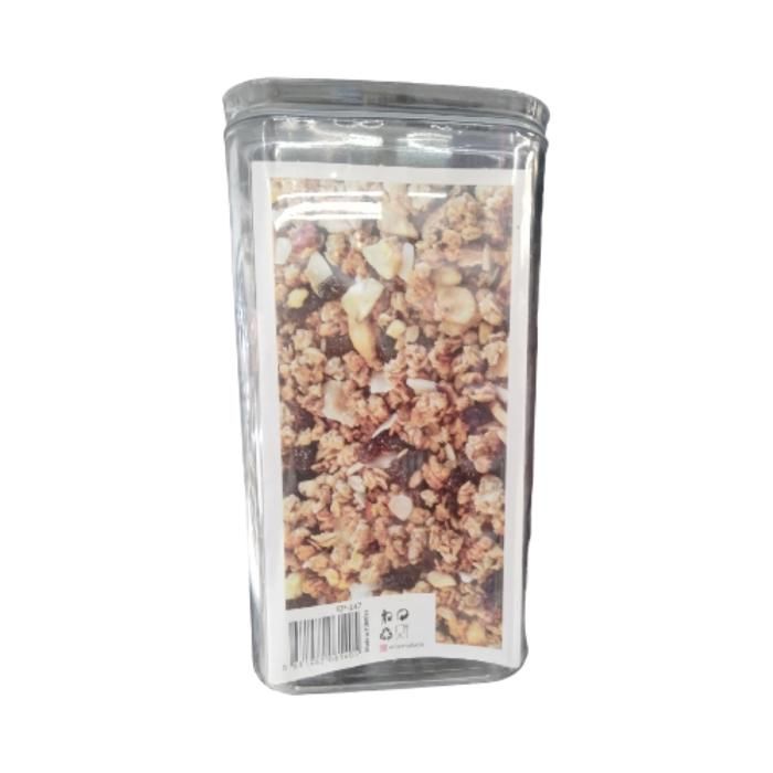 BOÎTE DE RANGEMENT 1,5L CARRÉ EP-147 TRANSPARENT
