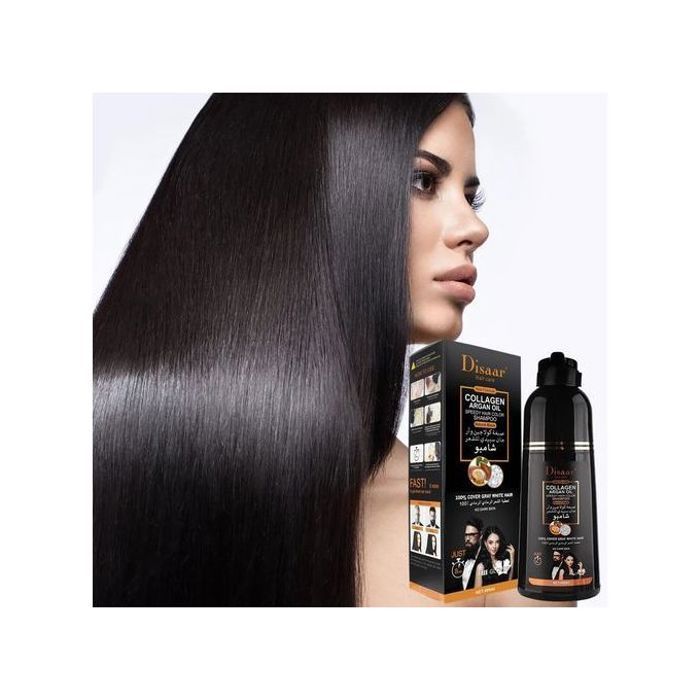 Disaar Shampoing colorant et soin cheveux à l’huile d’argan Collagène Collagen argan oil 400ml