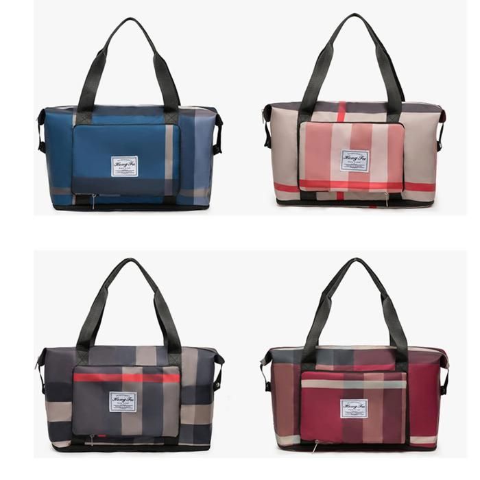 Sac de voyage pliables pour femmes, sac à bandoulière pour week-end et nuit (Couleur aléatoire)