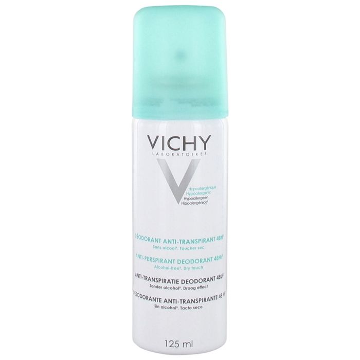 Déodorant Anti-Transpirant - Vichy - Spray 125ml - 48h - Hypoallergénique - Toucher sec