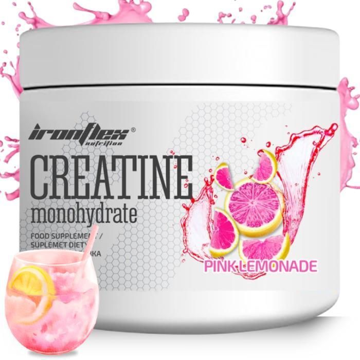 Iron Creatine  Monohydrate 300 g Pink Lemonade - 4560 mg de Créatine + Taurine et Vitamine B6