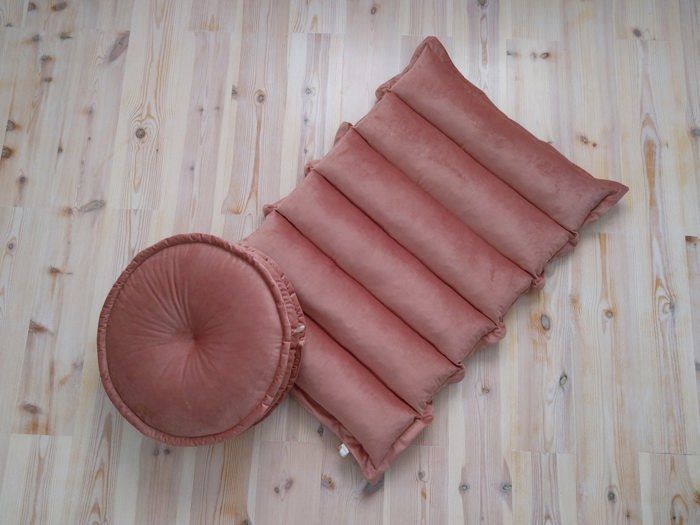Kit de méditation - Multicolore - Matelas 100x60 cm - Coussin 50 cm - Confort exceptionnel - Intérieur