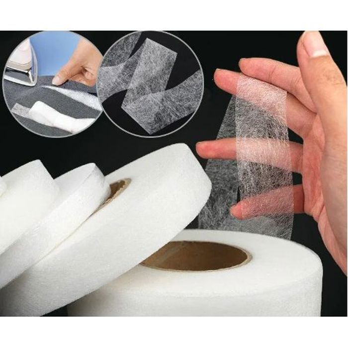 Ruban Adhésif Double Face Thermofusible Pour Collage Doublure En Tissu Non Tissé