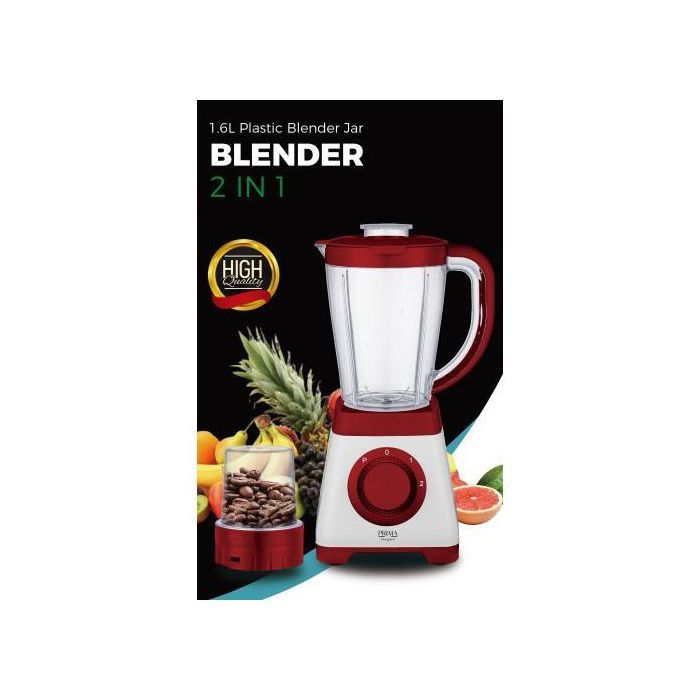 Prima Blender Plastique - 350W - Rouge