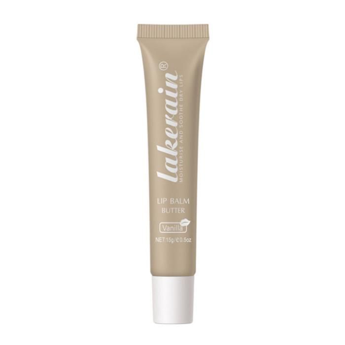 Baume à Lèvres - Lakerain - Lip Gloss Butter #01 VANILLA - 15g - Hydratation - Masque de nuit