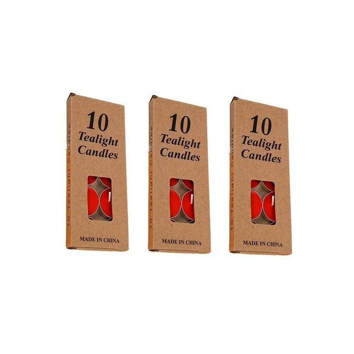 Lot de 3 paquet de 10 Bougies parfumées romantique