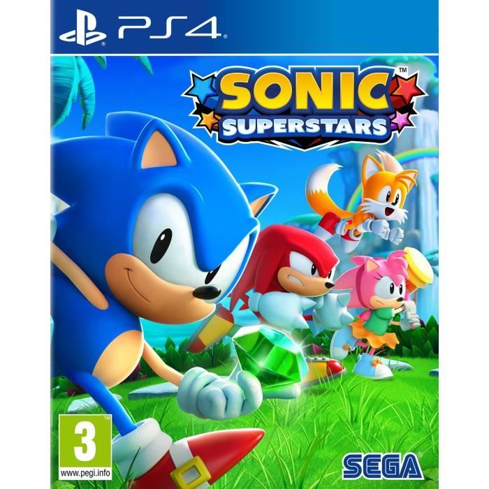 SEGA Sonic Superstars PS4-spel 2D-plattform Co-op upp till 4 spelare