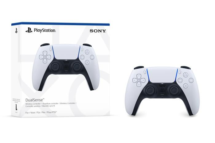Manette de jeu - SONY - DualSense - Sans fil - Blanc - Retour haptique immersif