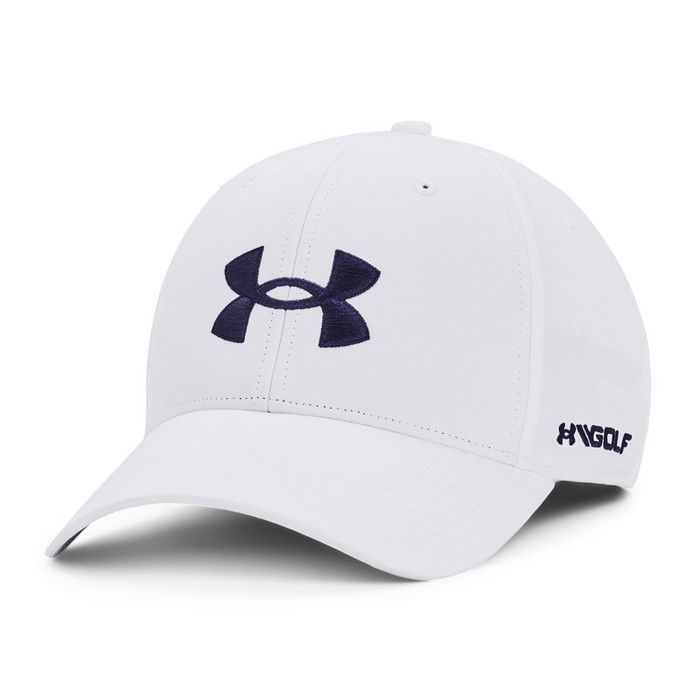 Casquette de golf - UNDER ARMOUR - GOLF96 HAT - Blanc - Tissu léger - Ajustement réglable