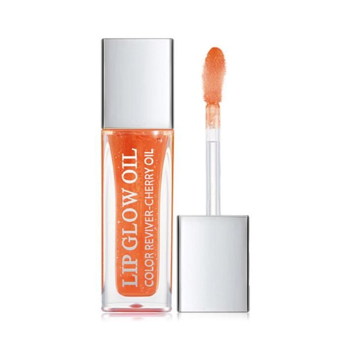 Huile à Lèvres - Pudaier - Cerise - 4.5g - Brillance - Repulpant - Morange Volt