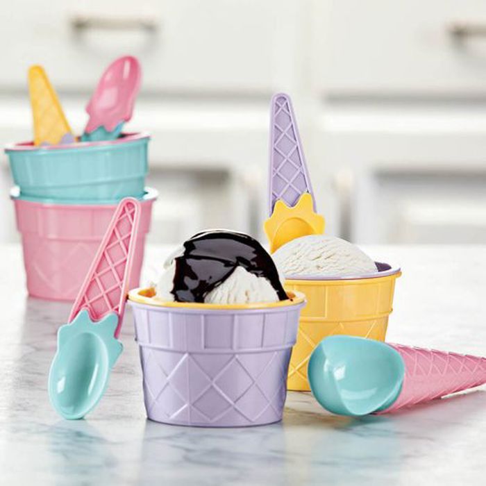 Qlux Lot De 9 Pièces Set Ice Crème Glacée Pour Enfants