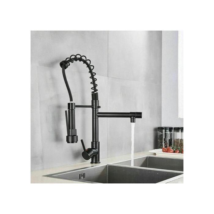 Hup robinet mitigeur cuisine avec bec flexible rotatif;ROBINET CUISINE