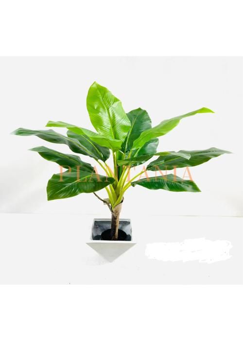 Plante artificielle - PLANTANIA - Bananier - 120 cm - Vert - Aspect réaliste