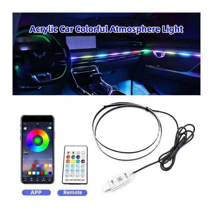 Lumière intérieure voiture led rvb télécommande appli