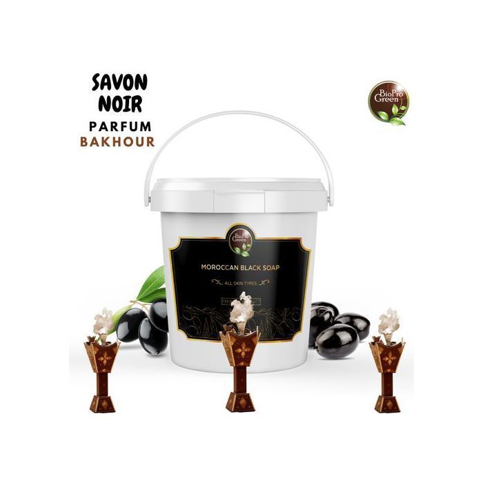 Bio Pro Green Savon noir marocain Parfum Bakhour sabone beldi