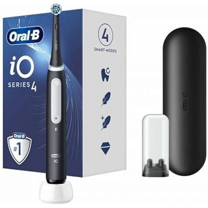 Elektrisk tandborste - ORAL-B - iO Series 4 - Matt svart - Autonomi 40 - Blandad