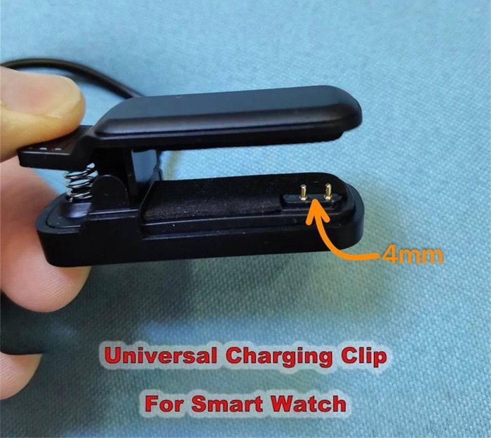 chargeur universel pour montre intelligente, 2 broches, 4mm
