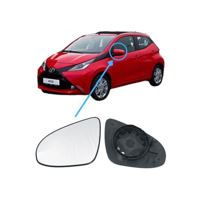 Verre Retroviseur Gauche Toyota Aygo