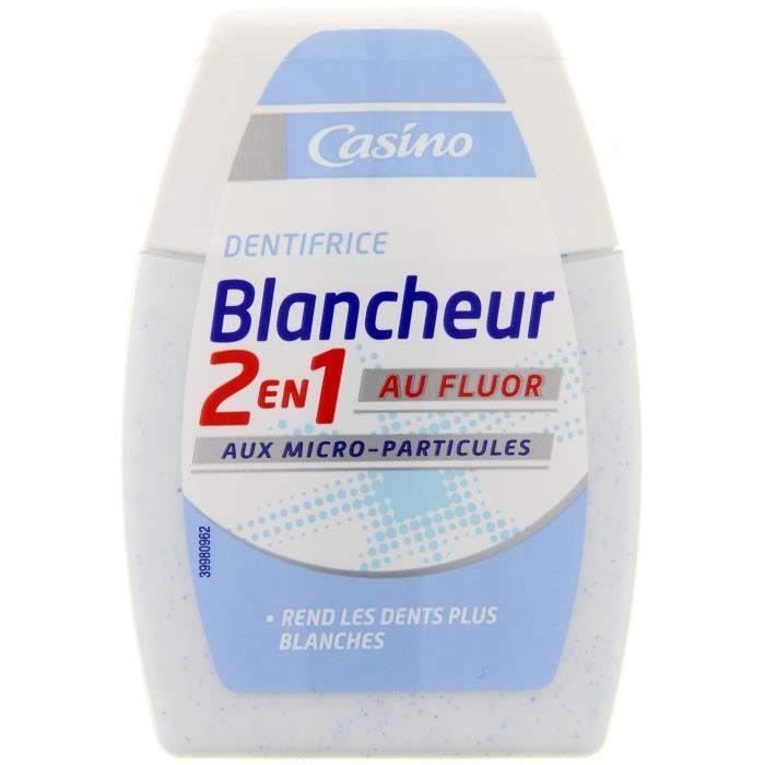 Dentifrice 2 en 1 - Blancheur - 75 ml