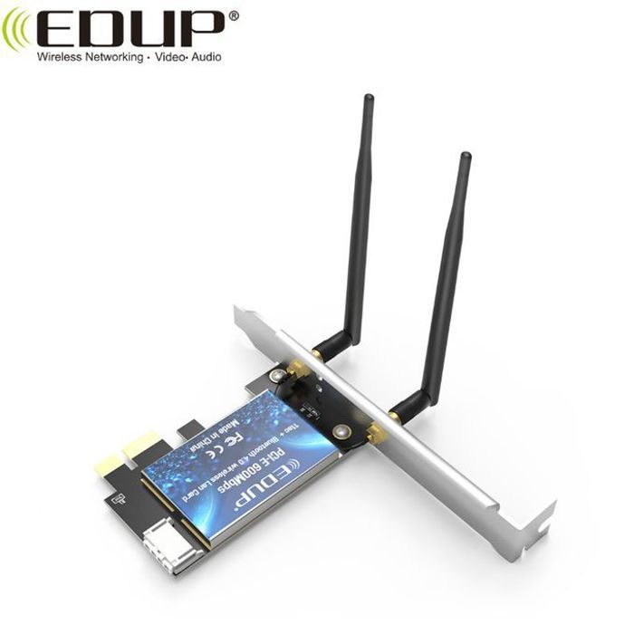 Edup CARTE RÉSEAU ADAPTATEUR SANS FIL PCI EXPRESS DOUBLE BANDE 802.11AC 1300MBPS