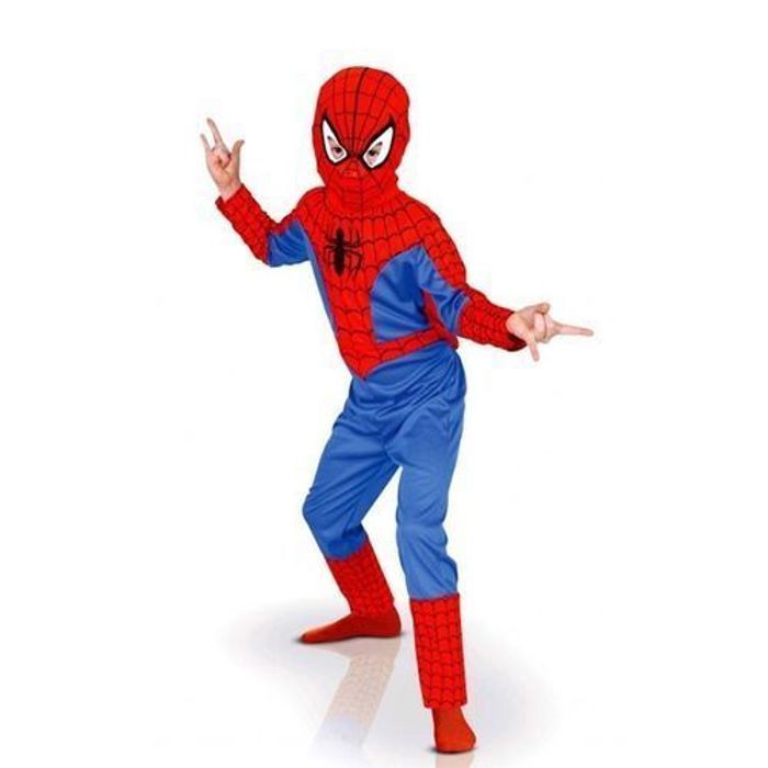 Déguisement SPIDER MAN - MARQUE - 3 pièces - Lavable - Tailles S, M, L - Enfant Mixte