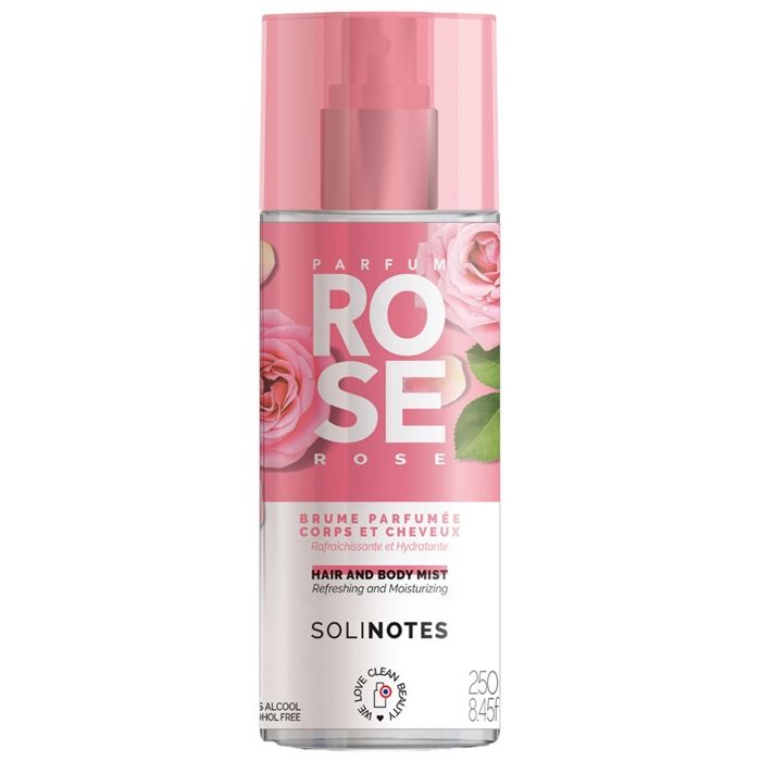 Brume Parfumée - Solinotes - Rose - Eau de Parfum 250ml - Floral - Fraîcheur - Bois de Cèdre