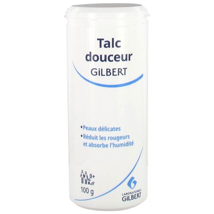 Talc - Gilbert - Douceur - 100G - Apaisant - Naturel - Pour peaux sensibles
