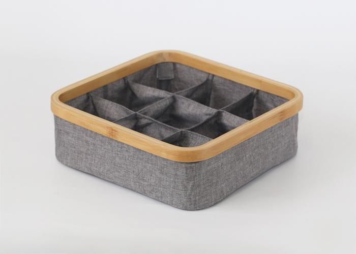 PANIER DE RANGEMENT PLIABLE AVEC 9 COMPARTIMENTS,