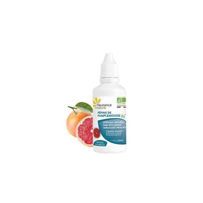 Fleurance nature Pépins de Pamplemousse Bio - défense naturelle & tonus - 50ml - Made in France