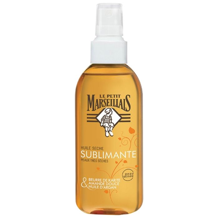 Huile sèche sublimante - LE PETIT MARSEILLAIS - Karité, Amande Douce et Argan - Pour peaux très sèches
