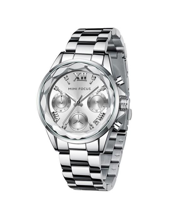 Mini Focus Montre Femme En Acier 100% Originale à Quartz Avec 2 Ans De Garantie