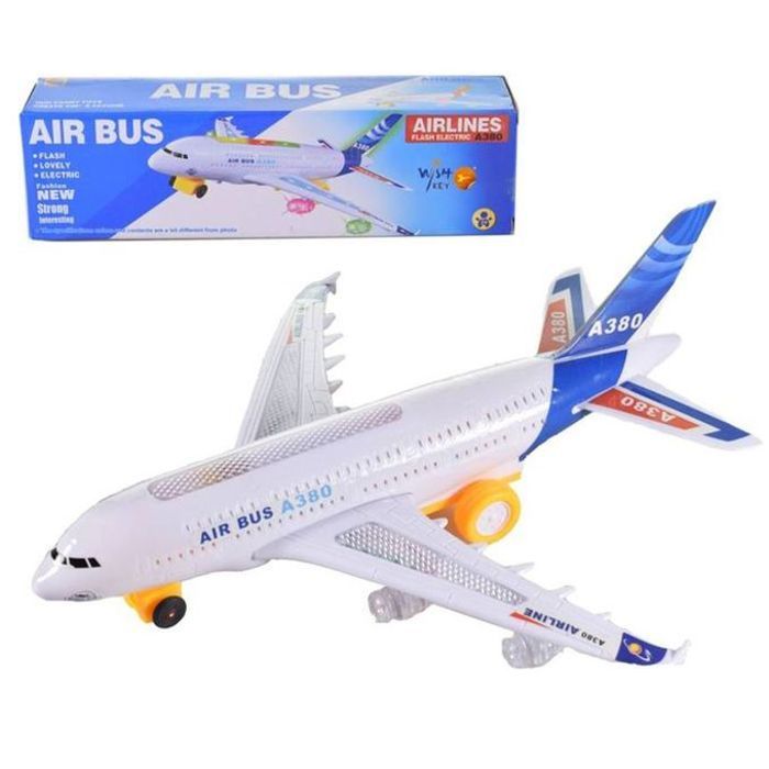 Jouet Avion lumineuse Airplan A380 avec son