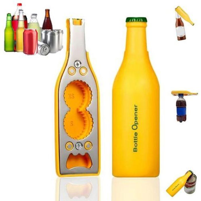 Ouvre bouteilles magnétique multifonction, Décapsuleur pour bouteilles de soda et d'eau