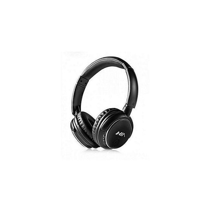 Nia  Casque Bluetooth Q1 avec Microphone Radio FM support Micro SD / Auxiliaire - noir