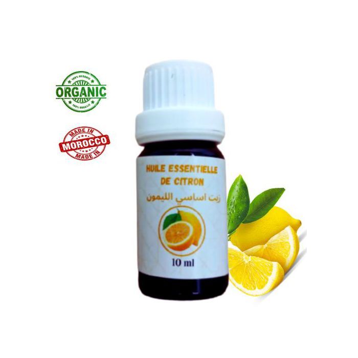 Huile Essentielle - Citron - 10ml - Antiseptique - Régulateur du système nerveux - Anti-cellulitique