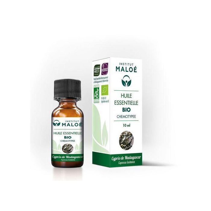 Institut Maloé Huile essentielle Cyprès de Madagascar bio 10 ml - Made in France