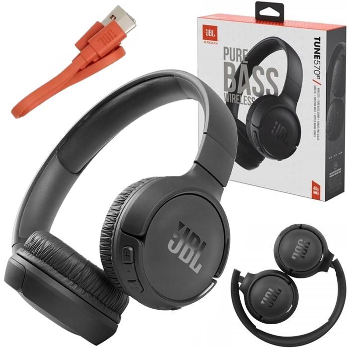 JBL T570BT-BK Bluetooth Headphones - Black