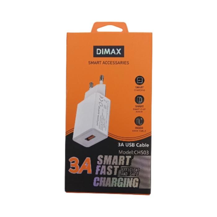 CÂBLE USB-C DE CHARGE RAPIDE INTELLIGENTE DIMAX 3A - MODÈLE : CH503