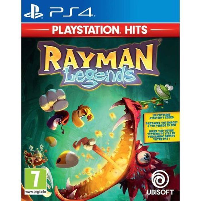 Jeu de plates-formes - UBISOFT - Rayman Legends - PS4 - Multicolore - Aventure épique