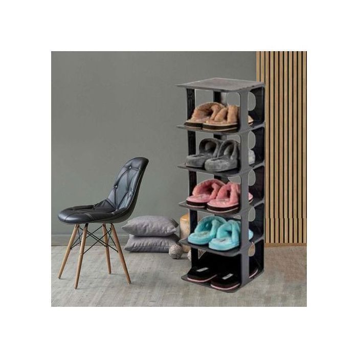 Étagère chaussures 5 niveaux 25 cm/28 cm SP327 - Noir