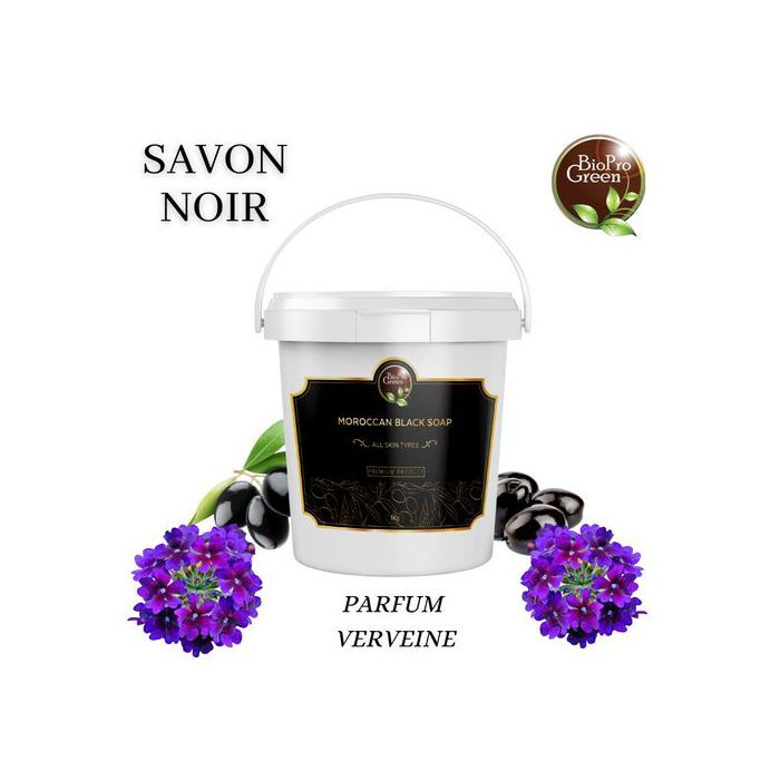 Bio Pro Green Savon noir marocain Verveine sabone beldi