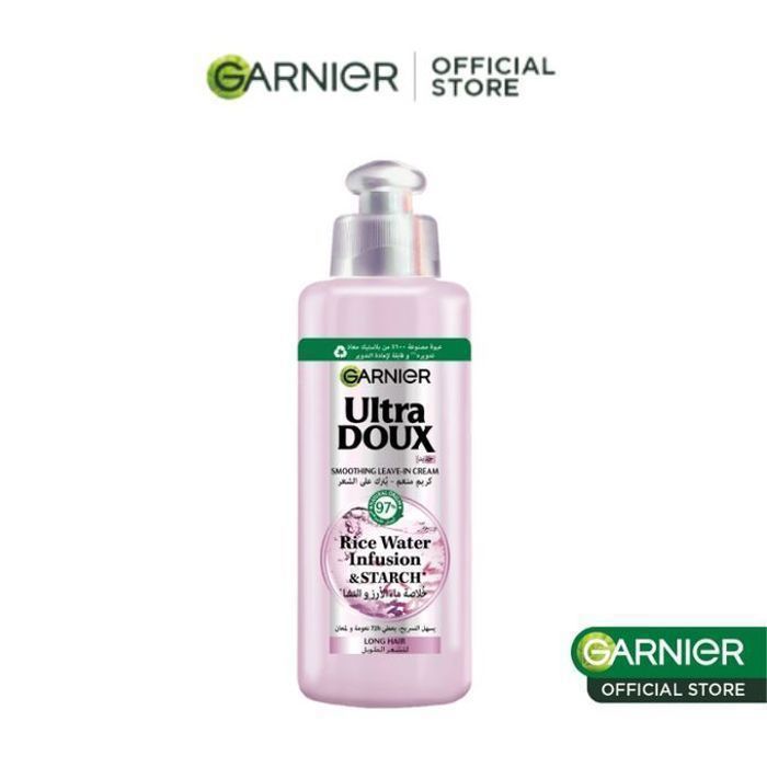 Crème Sans Rinçage - GARNIER - Infusion d’Eau de Riz - 200ml - 72H Douceur - Cheveux Longs