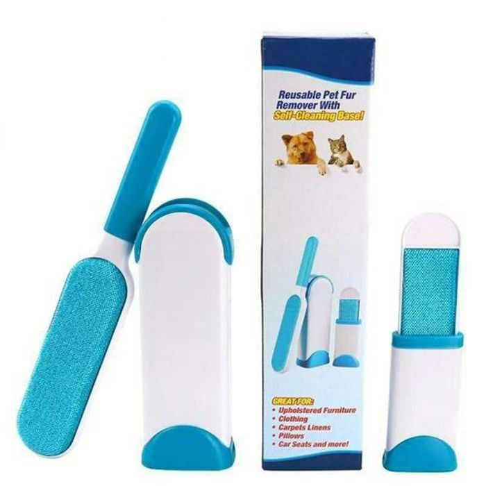 Brosse à charpie - Brosse de nettoyage magique - Réutilisable - Double face - Élimination poils animaux