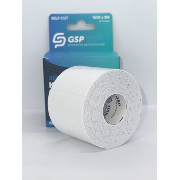 GSP – Bande de Kinésiologie 5cm × 5m – Blanche