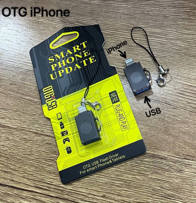 Adaptateur OTG USB To iPhone, transfert rapide de fichiers et alimentation électrique en alliage pour iphone