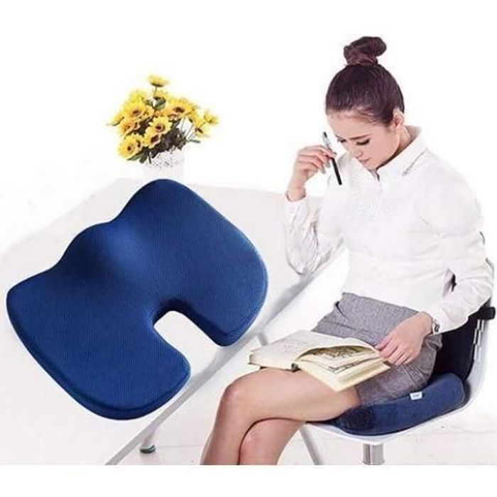 Coussin de siège orthopédique en mousse à mémoire de forme,Tapis de refroidissement, couleur aliatoire
