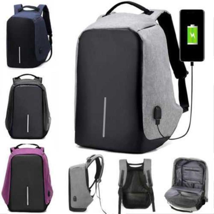 Sac à Dos Anti-Vol avec Port USB – Pour Homme et Femme(Couleur aléatoire)